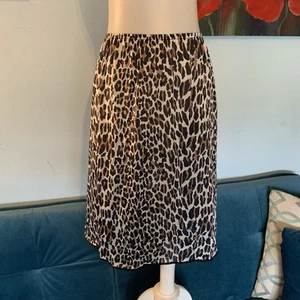VANITY FAIR Vintage 60s LEOPARD Print Nylon SLIP Skirt Size M Medium - Bild 1 von 6