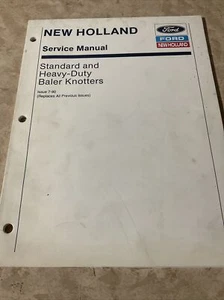 Ford,New Holland Standard & Heavy Duty Baler Knotter Service Manual 1990 Edition - Picture 1 of 8