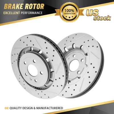 Par de rotores de freio dianteiro para Ford Explorer 2013-2019 Flex Limited 2012-2019 - Imagem 1 de 4