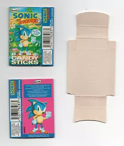 SONIC THE HEDGEHOG - 1 Empty Packet & Slider - Candy Sticks - Barratt 1994 - EX - Picture 1 of 1