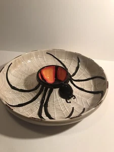 Dept 56 Halloween Large 14" Spider Chip & Dip Retiredl 2007 Mint w/ Original Box - Bild 1 von 8