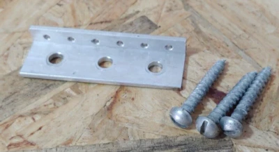 Orig 1960's KAY TRUETONE K100 Vanguard TAILPIECE w ALL (3) Orig MOUNTING SCREWS - Image 1 of 4