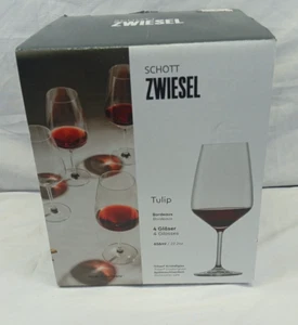 NEW Schott Zwiesel 4-pack Set Crystal Pure  Tulip Wine Glass 22oz Germany - Picture 1 of 8