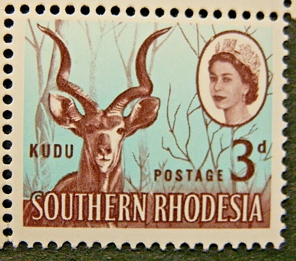SOUTHERN RHODESIA 1964 SG95 3d. GREATER KUDU -  MNH - Image 1 of 1