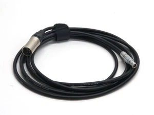 Red 4-pin XLR power cable 12' 12ft long LEMO for DSMC / DSMC2 camera - Picture 1 of 3