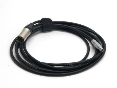 Red 4-pin XLR power cable 12' 12ft long LEMO for DSMC / DSMC2 camera - Image 1 of 3