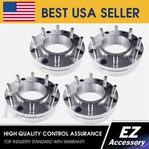 4 Wheel Adapters 5x5.5 To 8x170 Thickness 2" Hub Centric To Super Duty Wheels - Picture 1 of 6