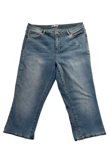 Jeans John Mark 14 Cortos Elastizados Tiro Alto Azul Clásico - Imagen 1 de 8