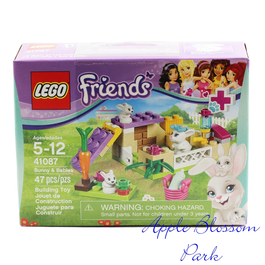 LEGO Sealed 41087 White Bunny Rabbit w/2 Babies Friends Easter Pet Animal Hutch - Image 1 of 1
