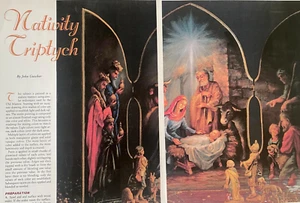 Artit's Journal 1997 Magazine Excerpt: Nativity Triptych by John Gutcher - Picture 1 of 5