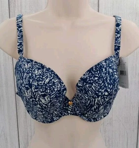 Le Mystere Safari Plunge T-Shirt Bra, Ink Print, 34DD-AA7 - Picture 1 of 7
