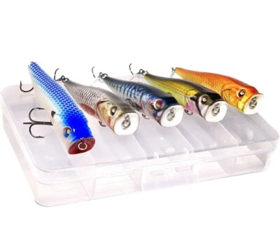 Fishko´s WOBBLER POPPER SET 5Stück Topwater Angeln Kunstköder Oberflächenköder