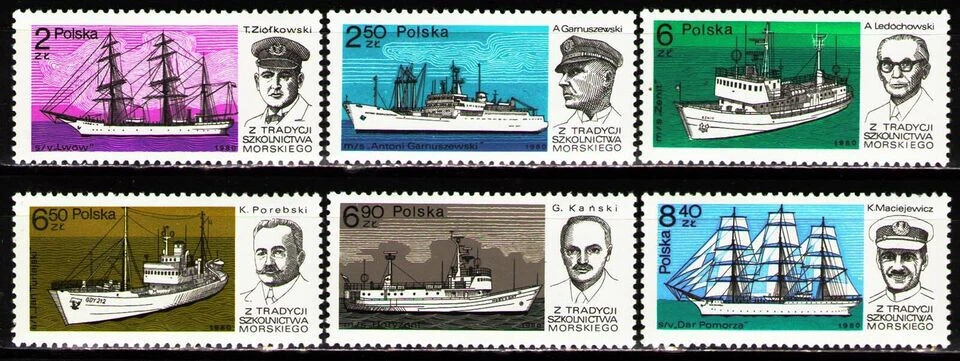 POLAND 1980 SHIPS Mi 2699-704 SG 2685-90 MNH - Image 1 of 1