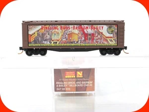 N Scale ***RINGLING CIRCUS*** Billboard Car #9 Box Car --- Micro Trains 04700409 - Picture 1 of 5