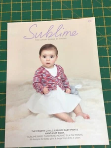 The Fourth Little Sublime Prints D/K Design Book 18 Knitting Patterns 0-3yrs 731 - Picture 1 of 13