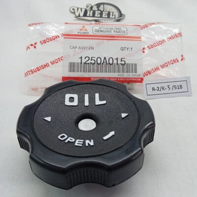 Tapa de llenado de aceite de motor Mitsubishi Minicab Montero Mirage 1250A015 OEM JAPÓN Foto 1 de 4
