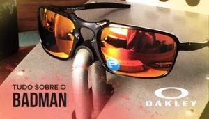 Oakley Badman Polarized Sunglasses OO6020-03 X Metal Carbon/Ruby Iridium - Bild 1 von 12