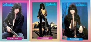 TOM KEIFER ~ JEU DE 3 CARTES CENDRILLON Brockum RockCards 1991 USA 1ère édition 34 ans ! - Photo 1 sur 7