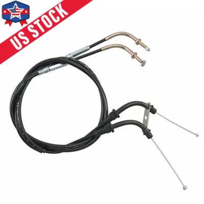 Cable de acelerador negro 2x para Kawasaki VULCAN 900 VN900 CLASSIC/LT 2006-2016 2017 Foto 1 de 4