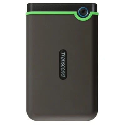 Transcend 2TB StoreJet 25M3 Slim Portable Hard Drive Shock-Resistant TS2TSJ25M3S - Image 1 of 2