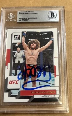 Merab Dvalishvilli   Signed Card Beckett Bas  Slabbed Ufc - Image 1 of 2