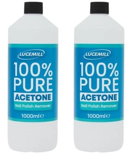 Lucemill 100% reines Aceton | 2 Liter (2x1L) | Superstarker Nagellackentferner - Bild 1 von 8