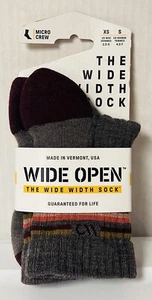 Wide Open Women's Cushioned Micro Crew Sock 9502 Taupe Small (4.5-7) NWT Gift - Picture 1 of 5