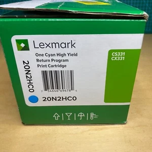 Lexmark 20N2HC0 Cyjan Wysokowydajna kaseta z tonerem 4,5 tys. stron | DARMOWA 📦 DOSTAWA - Zdjęcie 1 z 3