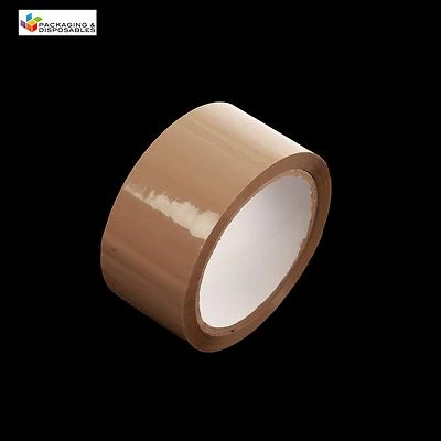 12 x ROLLS OF BROWN PACKING PARCEL PACKAGING REMOVAL TAPE 48mm x 66M SELLOTAPE