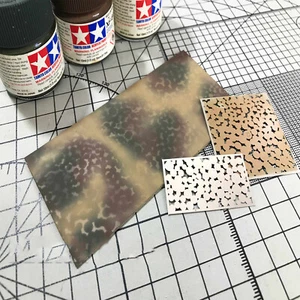 Modelo militar 1/35 hágalo usted mismo camuflaje fugas spray plantilla de plantilla MV - Imagen 1 de 6