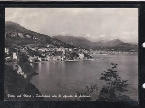 Cartolina Vietri sul Mare Panorama con Lo Sfondo di Salerno QD407 - Picture 1 of 1