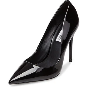 Steve Madden Daisie/Daiso Women's Size 9.5 Black Patent Stiletto Heels Pumps - Picture 1 of 7