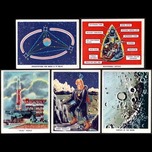 Conquest of Space (5) Card Lot - 1959 Weetabix LTD Series B Vintage Cards - Picture 1 of 11