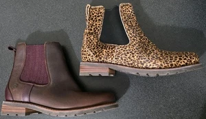 Ariat Wexford wasserdichte Damen-Chelsea-Booties aus Leder mit Stollensohle R NUR FUSS - Bild 1 von 7