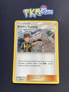 Juego de Cartas Coleccionables Pokémon Brock's Training Hidden Fates 55/68 Holo Raro LP. - Imagen 1 de 3