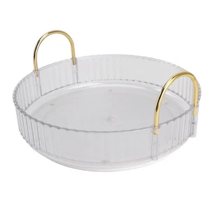 (White)360 Degree Rotating Round Storage Tray Space-saving Organizer For - Picture 1 of 12