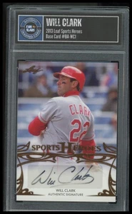 2013 Leaf Sports Heroes #BA-WC1 Will Clark - Picture 1 of 2