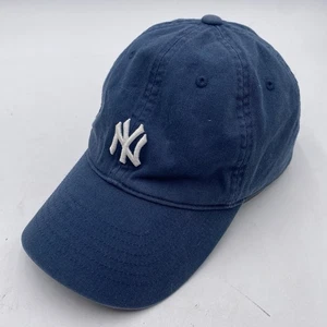New York Yankees MLB Hat Clean Up Strap Adjustable Blue Cotton Dad Unconstructed - Picture 1 of 11