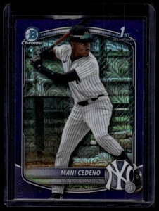 2025 Bowman Chrome #BCP-199 Mani Cedeno Prospects Mojo Purple /250 - Picture 1 of 2