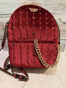 Victoria’s Secret 2018 Red Velvet Backpack - Picture 1 of 6