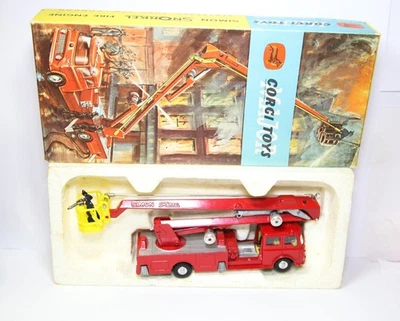 Camión de Bomberos Corgi 1127 Simon Snorkel En Caja Original - Excelente Lote De Colección 1 Foto 1 de 4