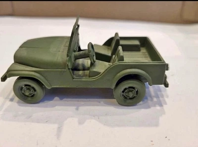 Vintage WWII Army Jeep Toy Plastic Model - Image 1 of 4
