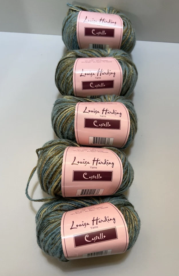 Louisa Harding CASTELLO Yarn #04 Wool/Polyester/Acrylic 50gr ea. Set of 5 - Image 1 of 4