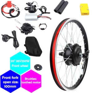 250W 20" Front Wheel 36V Electric Bicycle Ebike Conversion Kit Hub Motor - Picture 1 of 12