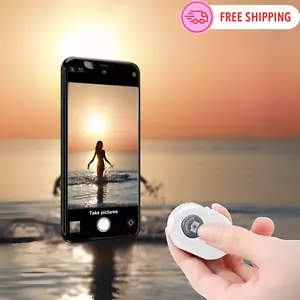 Wireless Remote Control Selfie Shutter-Bluetooth Camera Clicker for iOS, Android - Picture 1 of 6