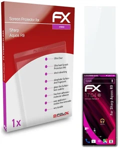 atFoliX Película Vidrio para Sharp Aquos R9 9H Armadura protectora - Imagen 1 de 4