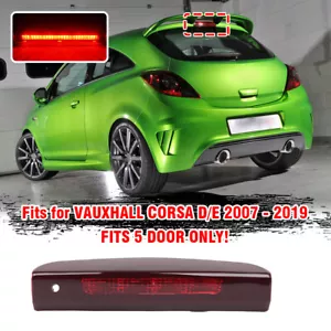 LUCE ARRESTO TERZO STOP LED FANALE POSTERIORE ROSSO PER OPEL CORSA D/E 2007>2019 - Foto 1 di 7