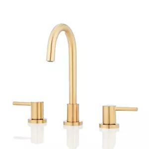 Signature Hardware 483888 Lexia breite Schwanenhals Bad Wasserhahn Bürste Gold - Bild 1 von 3