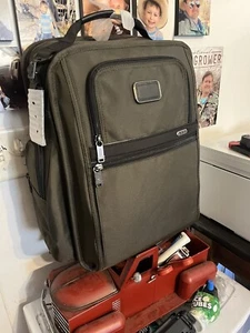 Tumi Alpha 3 Mochila Bolso de Hombro Negocios Deportes Nylon Dorado Marrón - Imagen 1 de 4