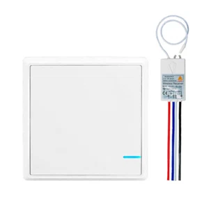 DIY Wireless Light Switch Receiver Kit Waterproof Wall No Wiring On/Off for Lamp - Picture 1 of 22